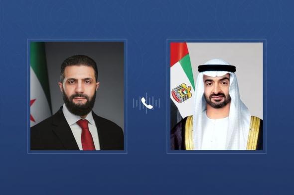 رئيس الدولة يؤكد حرص الإمارات على دعم كل ما يحفظ وحدة سورية وأمنها واستقرارها