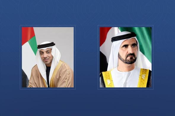 محمد بن راشد ومنصور بن زايد يهنئان رئيس وزراء غينيا بإعادة تعيينه