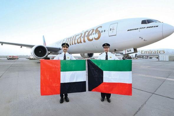 «طيران الإمارات» تنقل 16 مليون مسافر من الكويت وإليها خلال 30 عاماً