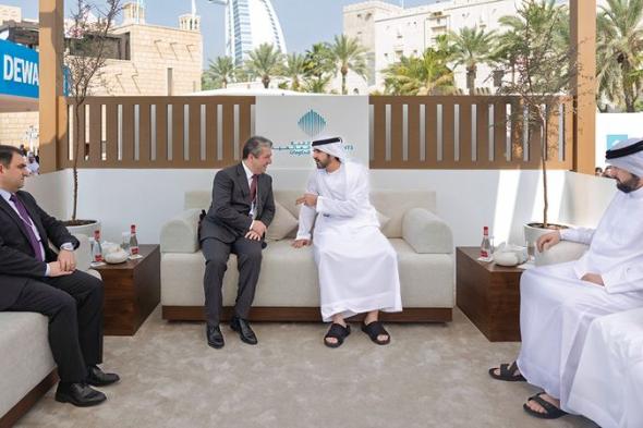 حمدان بن محمد ورئيس حكومة إقليم كردستان العراق يبحثان علاقات التعاون