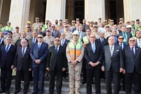 وزير
العدل
ورئيس
الدستورية
ورؤساء
الجهات
والهيئات
القضائية
يتفقدون
مدينة
العدالة