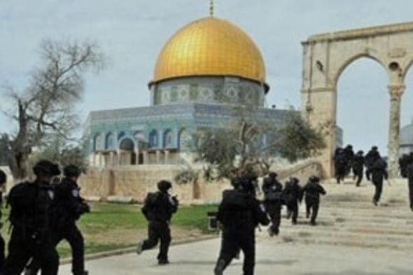 مستوطنون يقتحمون المسجد الأقصى بحماية قوات الاحتلال الإسرائيلى