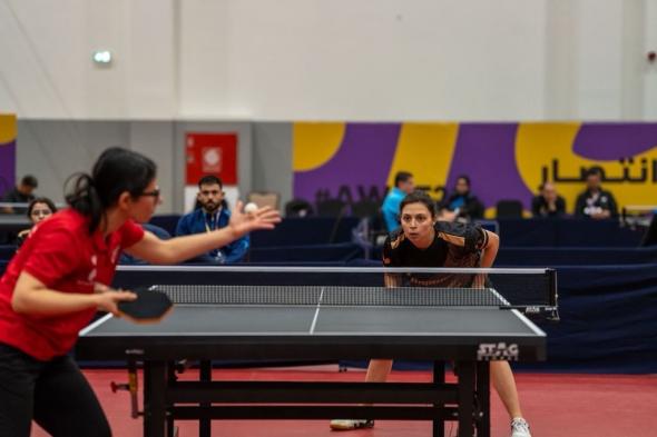 «بتروجيت» المصري بطلاً لمنافسات الفرق في كرة الطاولة بالألعاب العربية للسيدات