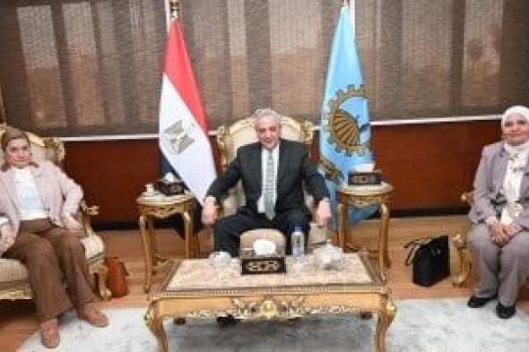 محافظ
الغربية
يستقبل
رئيسة
المجلس
القومى
للطفولة
فى
مستهل
زيارتها
للمحافظة