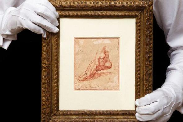 دراسة قدم لمايكل أنجلو تباع بـ 27 مليون دولار