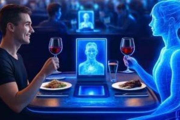 عشاء
رومانسى
مع
الذكاء
الاصطناعى..
مقهى
بنيويورك
يحتفل
بالفلانتين
بطريقة
غريبة